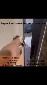 3.5K views | Super Penthouse for long term rent |2+1+2 bathrooms + Big balcony  Ish Kombinati i Peshkut 1000€/month +355 68 333 33 06+355683644738 livingvlora@gmail.com Blv. Ismail Qemali - Stadiumi Flamurtari | Vlora | Facebook