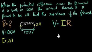 Solved example: Ohms law