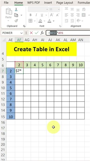 Create a Table in Excel in 30 Seconds!