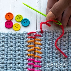 Check out these tips and tricks for sewing with crochet! | Naztazia