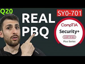 Security+ SY0-701 PBQ Example | Performance Based Question Ransomware Risk Architecture | #20