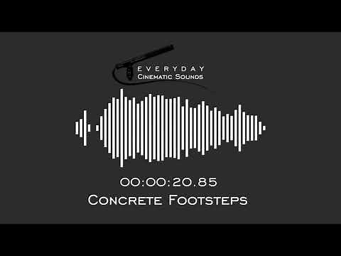 Footsteps Walking on Concrete | HQ Sound Effects