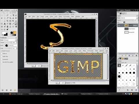 Gimp Tutorial: Gold Logo