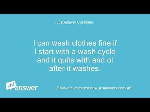 My Maytag Bravos washer ends all cycles with an ol error code.