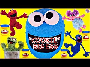 GIANT Play Doh Surprise Egg COOKIE MONSTER