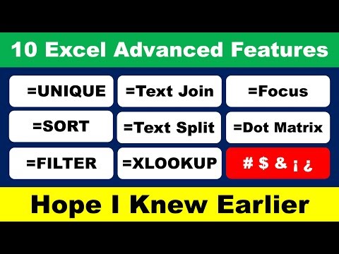 TOP 10 Advanced Excel Features You MUST Know in 2025