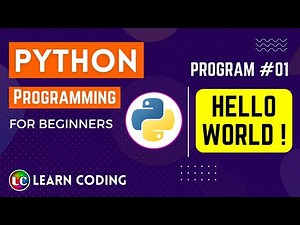 First Python Program | Learn Coding