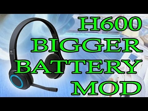 Logitech H600 Battery modification