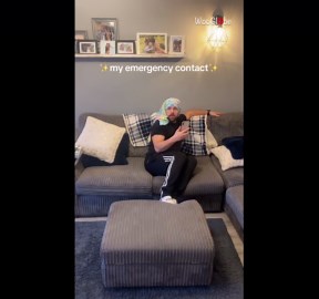 Man gets into female character for TikTok trend but takes a fall
