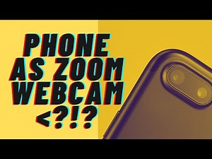 Use your phone camera as a ZOOM webcam! WIRELESS! (iv cam tutorial) 2020