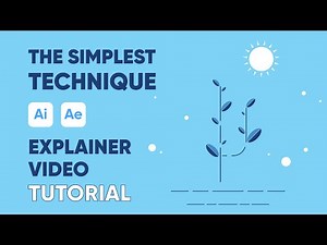 Create a neat EXPLAINER VIDEO using only the BASIC parameters + trim paths effect (Ai / Ae tutorial)
