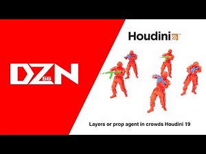 Layers or props agent in a crowd Houdini 19