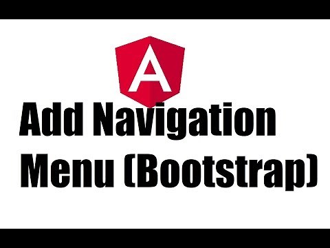 Angular 8 #6; Add Navigation menu (bootstrap) in Angular App