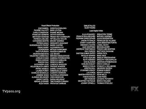 Alien: Covenant (2017) end credits (FX live channel)