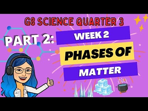 PHASES OF MATTER PART 2 | Grade 8 Science Quarter 3 Week 2 Lesson