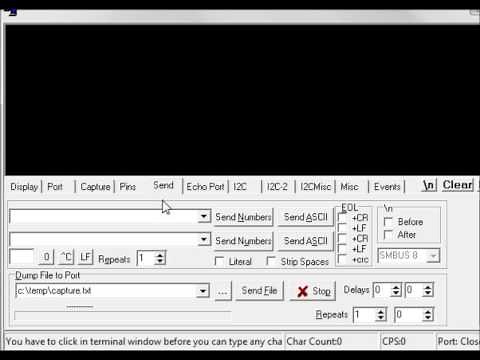 How to Send Hex Text on Serial Port