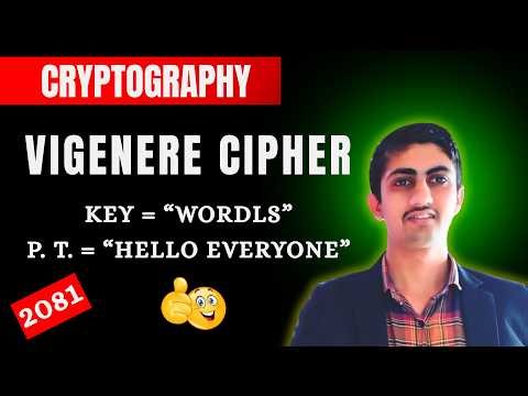 Vigenère Cipher 2081 Question Solution | Cryptography