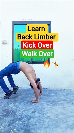 Back Limber | Back Kick Over | Back Walk Over Tutorial 🤸‍♀️🔥 #Shorts