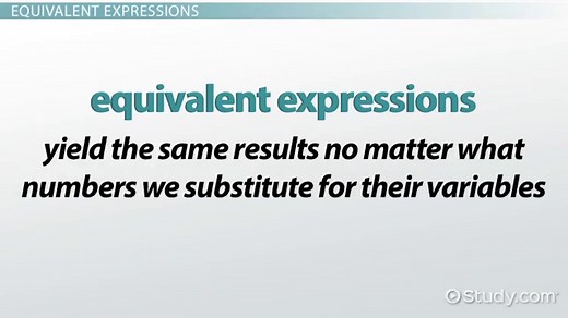 Equivalent Expressions | Definition & Examples
