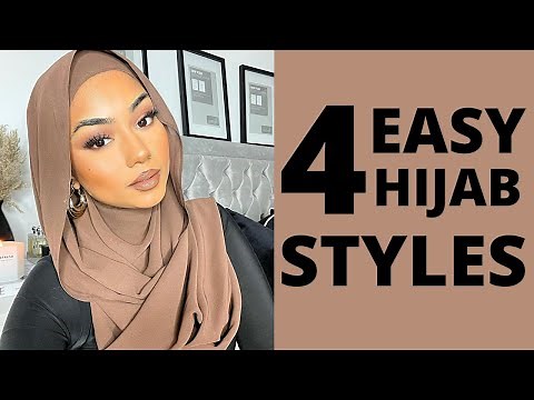 4 EASY HIJAB STYLES - TUTORIAL 2021