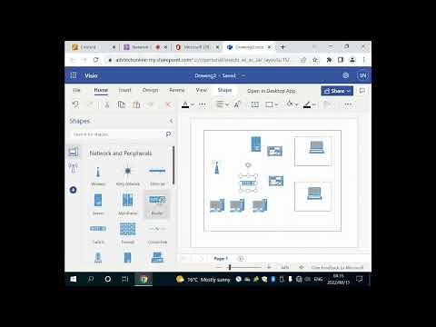 Using Visio to create Network Diagram