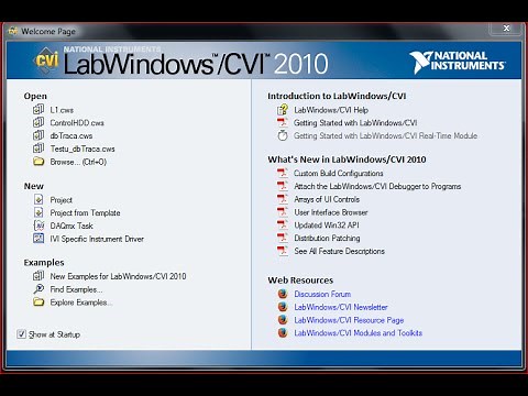 Labwindows cvi lesson 1 - initiation -