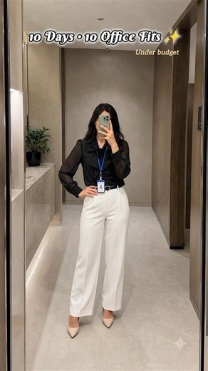 10 days. 10 classy office fits. ✨#fashion #CorporateChic #trending #officelook #style #fyp #shorts