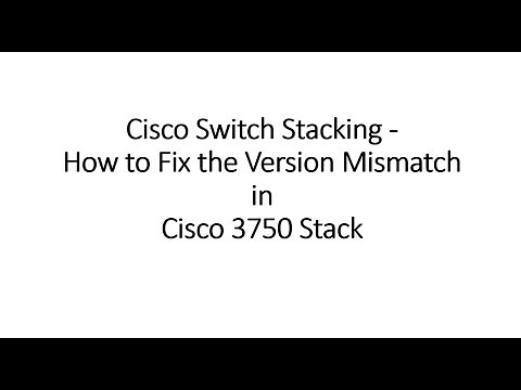 Cisco stack version mismatch how to fix it