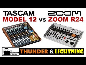 Tascam MODEL12 vs ZOOM R-24