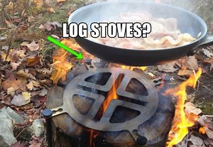 Turn a log into an outdoor cooktop? ⛺️ 🔥 👌 More info ➪ https://awesomestuff365.com/swedish-log-cooking-stove/ For the Cool camping gear collection! | Awesome Stuff 365
