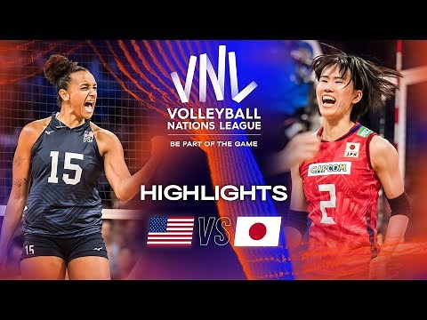 🇺🇸 USA vs. 🇯🇵 JPN - Highlights Quarter Finals | Women's VNL 2023