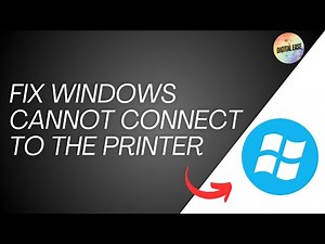 (Easy) Fix Windows Cannot Connect To The Printer