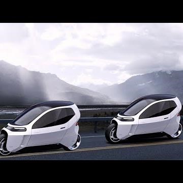 Self-balancing, Fully-enclosed Electric Motorcycle