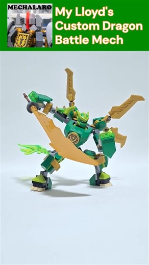 How I Built the Ultimate Custom Lloyd Dragon Mech! #lego #legomech #ninjago #lloyd #mech #robot