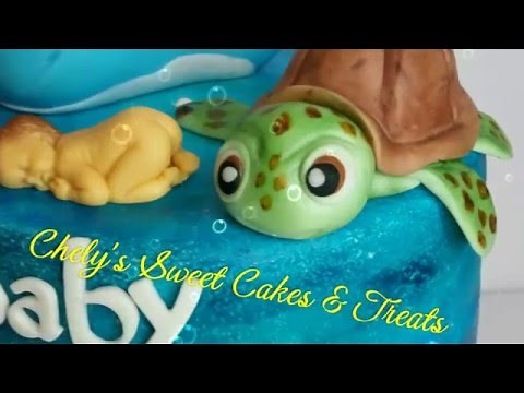 Tutorial Fondant Sea Turttle