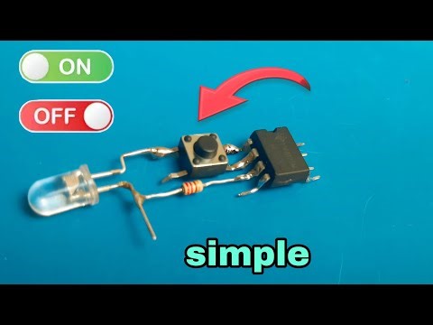 Make a SIMPLE NE555 ON/OFF Switch with EASY Electronics Tutorial