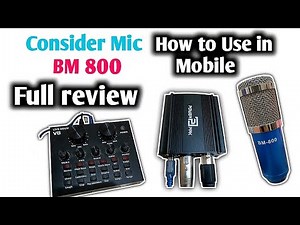 Consider Mic BM800 || Professional Recording || How to Setup in Mobile || Full Review By Adnanvlog18