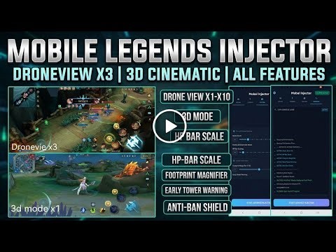 apk Mobile legends Injector droneview antibaned