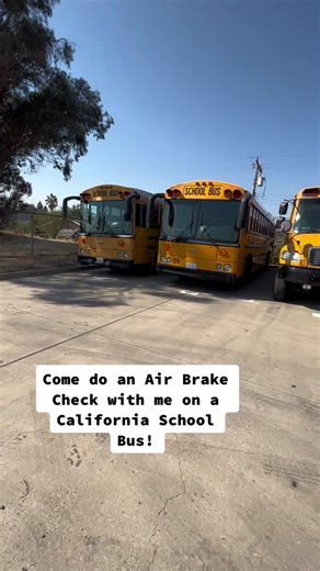 California School Bus Air Brake Test Tutorial