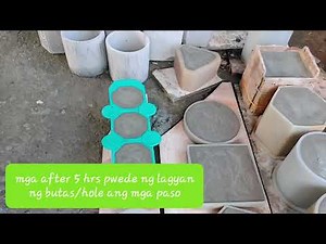 How to make concrete planters using silicone molds?