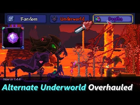 Terraria Underworld Overhaul ─ Quicksilver instead of Lava, The Depth instead of Underworld...