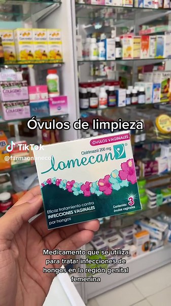 Lomecan V: Óvulos de Limpieza para Infecciones Femeninas
