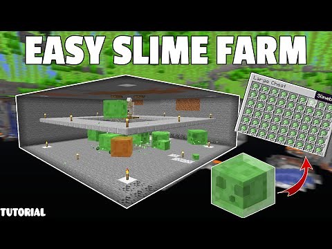 EASY SLIME FARM - How To Make A Slime Farm In Minecraft 1.16+ [Tutorial]