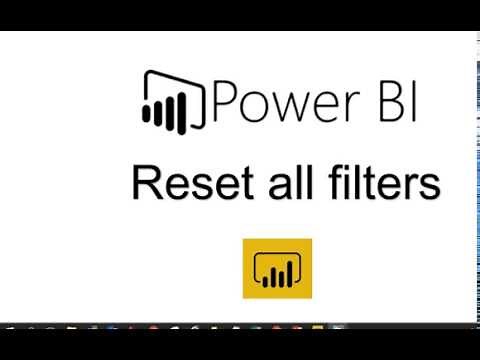 Power BI - How to reset all filters in one click !