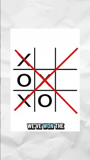 The Secret Strategy to ALWAYS Win Tic Tac Toe (Unbeatable Trick) #shorts #tipsandtricks