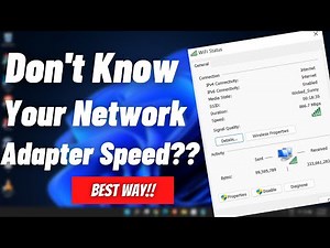 How to Check Network Adapter/Ethernet/Wireless Adapter Speed On Windows 10/11