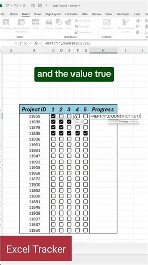 create project tracker to act like a pro #excel #exceltips #exceltutorial