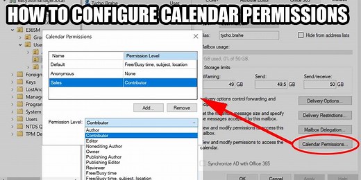 How to Configure Office 365 Calendar Permissions - Easy365Manager