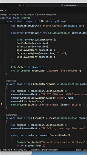 How to Integrate SQLite with .NET Console Application Using C# and VSCode