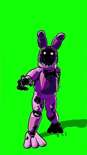 Valentine's Withered Bonnie FNaF Workshop Animation | Green Screen